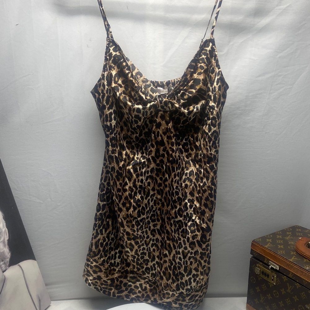 Victoria Secrets Leopard Print Slip Dress XS